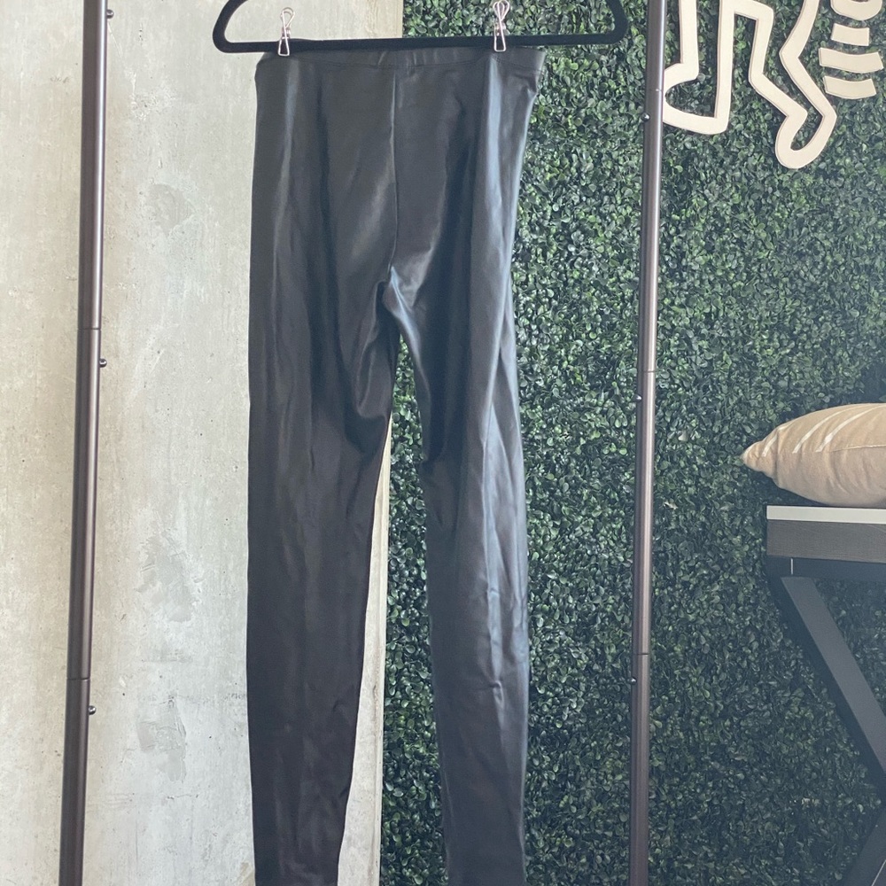 Pleather Black Leggings